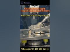 Шаровой кран с седлом из карбида вольфрама - процесс механического прессования
