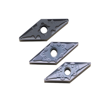 Вставки карбида CNC быстрого вырезывания VNMG1604 внешние поворачивая для стальной подвергать механической обработке