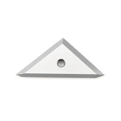 Заказной твердосплавный треугольный нож с одним отверстием для позиционирования для резки пленочных материалов в промышленных машинах