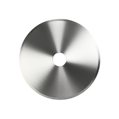 Пользовательское круглое лезвие из твердосплавного вольфрамового сплава, неразрезанное, для резки, лезвие для резки ткани, пленки, промышленный нож для резки