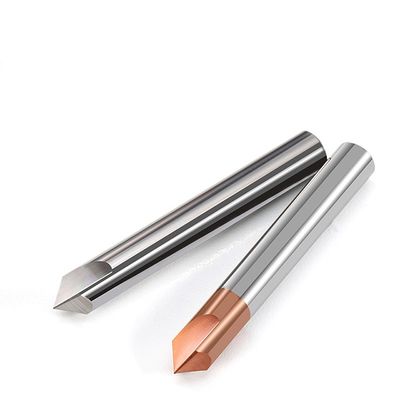 Tungsten Carbide End Mill with 55-Degree Straight Groove and nACo4 Coating for CNC Machining Centers