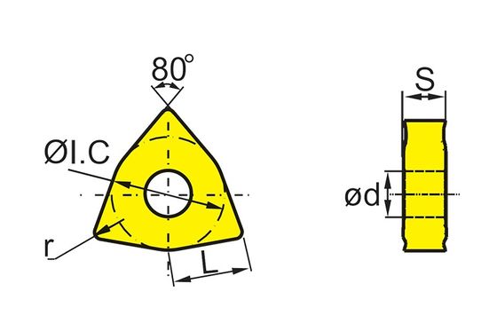Высокопроизводительный WNMG CNC вставка с ПВД покрытием для точной обработки в электронной промышленности