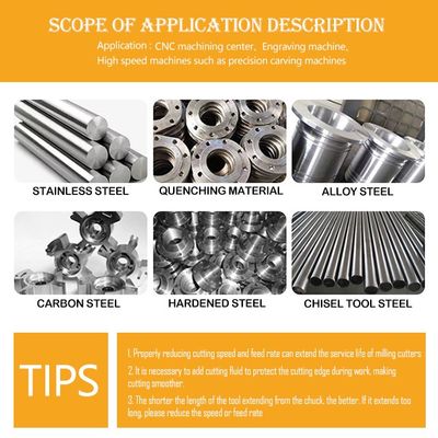 65° 2-флейтовый инструмент с 90° угловым резачём вольфрамового карбида для нержавеющей стали