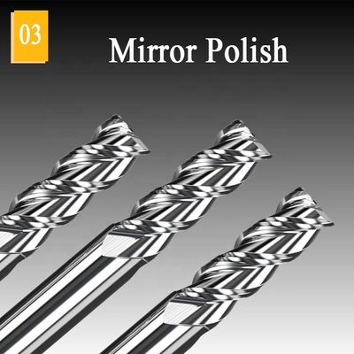 мельницы торцевой фрезы торцевой фрезы Hrc55 карбида вольфрама CNC 1mm алюминиевые отрезали инструмент
