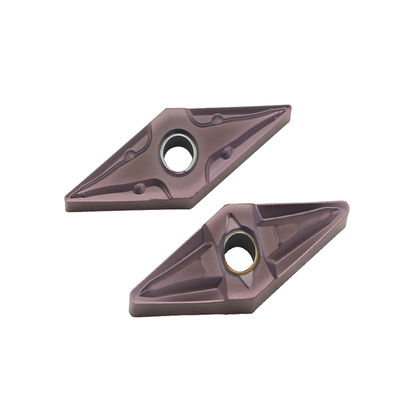 Вставки карбида CNC быстрого вырезывания VNMG1604 внешние поворачивая для стальной подвергать механической обработке